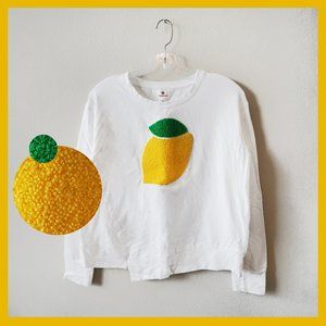 Sundry Women's Lemon Sweatshirt, New, Size 2